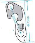 Derailleur Hanger 11 Rear Dropout For 11 Speed Bikes, Compatible With Various Frame Models, Mounting Bolts Included, Heavy Duty Aluminum 6061