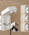 Super Secure Toddler Outlet Covers Featuring Roomy Design For Fat Adapters And Durable Pc Abs Build, showing dimensions and design.