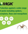 Onslaught FastCap Spider And Scorpion Insecticide Concentrate For Indoor And Outdoor Use Commercial Grade product label with spider image