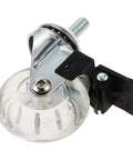 Slick Clear Pu Office Chair Casters Running Heavy Duty Silent Brakes With A Screw Threaded Stem for smooth mobility on surfaces.