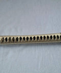 Samurai Katana Tsuka Handle 10.2 Inch Do It Yourself DIY Grip Upgrade with Dope Alloy Fittings and Samegawa, side view.