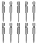 Top Tier 10PCS Set Of 3mm Magnetic Phillips Screwdriver Bits, Heavy Duty Alloy Steel Power Tool Drill Tips That Grip Tight For Any DIY Fix Or Repair Job Around The House Today. 10-piece 3mm alloy steel PH1 magnetic screwdriver bits