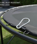 Stainless Steel Spring Snap Hook Heavy Duty Replacement Clip For Outdoor Gear And Hardware Corrosion Resistant 1.57 X 0.59 X 0.31 Inches Pack Of 1 Great For Camping, Hiking, And Gear Rigs on trampoline