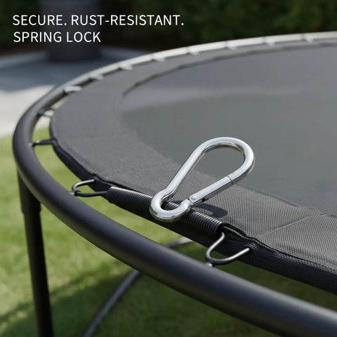 Stainless Steel Spring Snap Hook Heavy Duty Replacement Clip For Outdoor Gear And Hardware Corrosion Resistant 1.57 X 0.59 X 0.31 Inches Pack Of 1 Great For Camping, Hiking, And Gear Rigs on trampoline