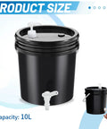 Kick Hassle Free Cleaning With This Slick Portable Hand Wash Station And Pump Soap Dispenser Featuring A Roomy Two Point Six Gallon Tank Perfect For Tailgates Campsites Job Sites Or Road Trips To Keep Your Crew Fresh On The Fly. 10L black container with pump dispenser.