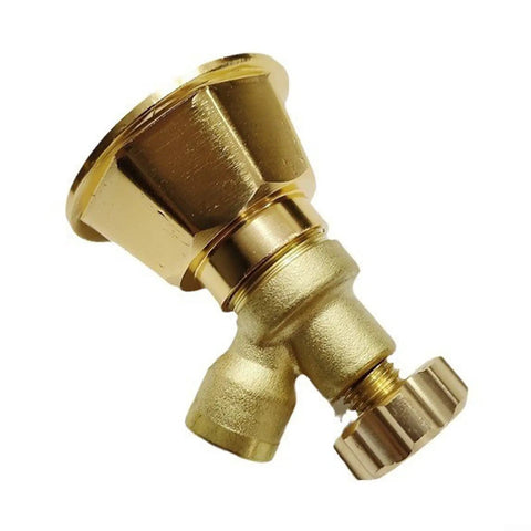 Built Tough Aluminum Sprinkler Head With Adjustable Spray Modes For Farm Irrigation And Garden Watering, Gold Finish, outdoor use