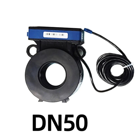 Rugged Workhorse Water Flow Meter With Clamp On Transducers And LCD Display For Precise Ultrasonic Flow Measurement In Tough Industrial Settings IP68 Waterproof And Weatherproof For Reliable Liquid Monitoring, size DN50.