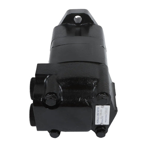Hydraulic Motor 104-1789-006 Replacement For Eaton Char-Lynn 2000 Series, 9.59 Cu In Displacement, 2-Bolt SAE-A Mount, 470 RPM, 2780 PSI Beefed-Up Heavy-Duty black hydraulic orbital motor, front view