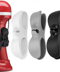 Three Pack Kitchen Appliance Cord Organizer Sticky Cord Winder, Cable Management for Mixer with black, white, gray winders