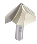 Heavy Duty 90 Degree V Groove Router Bit With 1/2 Inch Shank And Tungsten Steel Cutter for precise milling and deep cutting depth.