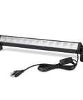Crazy Bright 24W LED Shop Lights 5400 Lumens 6000K Daylight White With 6.5 Ft Plug In Cord And Inline Switch shown in front view