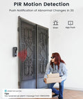 2K Wireless Doorbell Camera With Adjustable Mount No Monthly Fee Local SD Storage Real-Time Alerts Motion Detection