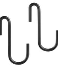 Heavy Duty S Hooks Black Small Size 10 Pack for Kitchen Bathroom Bedroom and Office Hanging Hangers for Pans Pots Coats Bags Plants and More Space Saving Organization