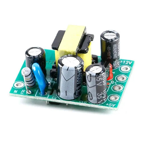 Dual Output AC To DC Switching Power Supply Module Isolated PCB Board Input 110V 220V To 5V And 12V Outputs 100mA And 500mA