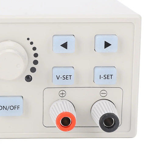 Front panel controls of XY6008 CNC DC Regulated Power Supply Portable Adjustable 6 To 70 Volt Input And 0 To 60 Volt Output For LED Drivers