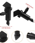 100 Pack 1 GPH Flag Drip Emitters For Garden Drip Irrigation System No Hassle 4mm To 7mm Hose Compatible Black Plastic Sprinkler