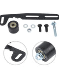 Premium Miniature Bike Chain Tensioner Adjuster Kit For 212 234 236 Predator And Gx200 Engines To Boss Motorized Bikes With Roller And Mounting Bracket black steel roller, bolts, and mount