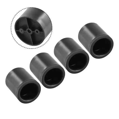 Adjustable Sofa And Cabinet Feet 4 Pack Heavy Duty Lift Legs 30mm To 55mm Height ABS Round Riser Stands, black material view