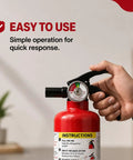 Heavy Duty ABC Fire Extinguisher Two Point Five Pound Dry Chemical with gauge for quick response in emergencies.