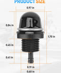 Priming Start Pump Replacement For 8HP To 20HP 4 Stroke Carb Outboard Engines With Manual Choke (2005-2008), black with measurements