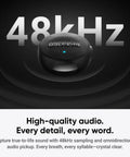 Wireless Mic Air Transmitter for Vlog and Streaming, ultralight 7.9g, noise cancelling microphone, 48kHz high-quality audio