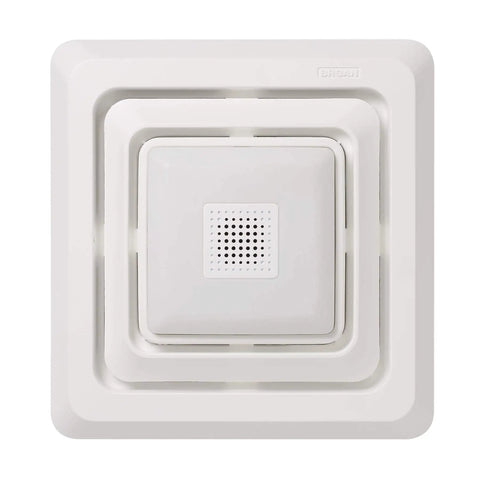 Bluetooth Speaker Bath Exhaust Grille Cover With LED Light For Bathroom Fans White Finish, Built In Speaker, Waterproof Grille