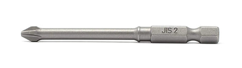 Pro Grade JIS Screwdriver Impact Bit Set Eight Piece With No 2 And No 3 Short And Long Bits For Quarter Inch Drive S2 Hardened
