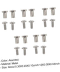 Eyeglasses Repair Kit With Replacement Screws And Screwdriver For Sunglasses And Glasses, metal screws assortment