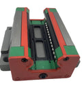 HGW35 Linear Guide System With Self Aligning 45 Degree Groove Carriage GK Block Sliding Rail Bearings For CNC Machines 3D Printers Built Tough Automation Industry And Semiconductor Projects, close-up