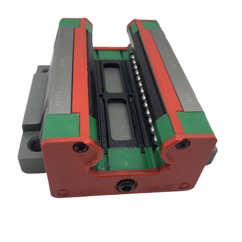 HGW35 Linear Guide System With Self Aligning 45 Degree Groove Carriage GK Block Sliding Rail Bearings For CNC Machines 3D Printers Built Tough Automation Industry And Semiconductor Projects, close-up