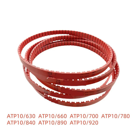 Heavy Duty Timing Belt For 3D Printers And Robotics Featuring Heat Resistant Build And Smooth Power Transfer Made For Atp10 Machines, assorted sizes.