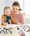 Ten Rolls Mini Thermal Sticker Paper 57 By 25mm Self Adhesive For Mini Printer Sticker Maker And Instant Camera BPA Free Easy Peel Sheets Great For DIY Projects And Labeling Compatible With Two Point Two Inch Printers, thermal label roll