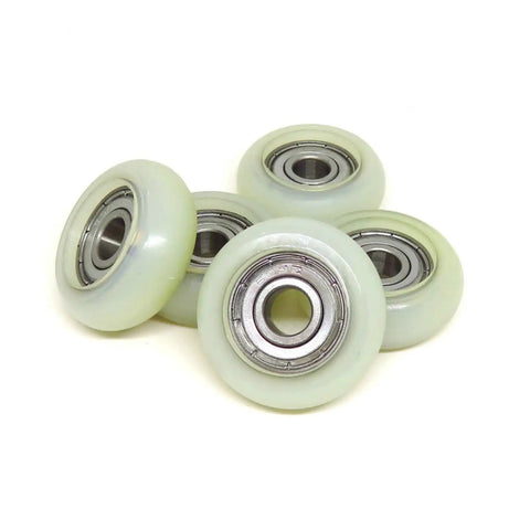 Built Tough Polyurethane Coated Rubber Bearing Roller Featuring Smooth As Silk Glide And Snug 8X33X12 Mm Fit To Silence Squeaking And Deliver Heavy Duty Performance For Daily Sliding Door Upgrades