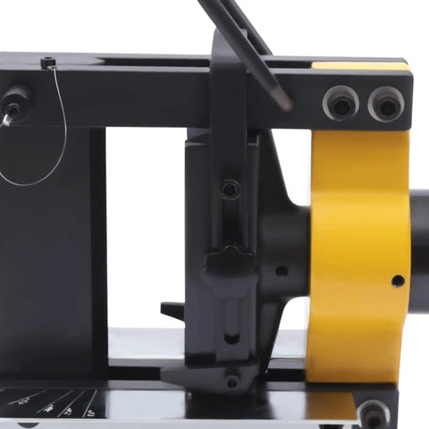 Close-up of Heavy Duty Hydraulic Pipe Bender For Copper Aluminum And Iron Metal Plates showing bending mechanism and controls.