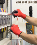 Magnet Hanger For Fluke Multimeters And Oscilloscopes Hands Free Hanging Loop Strap Kit in use on metal surface during field work