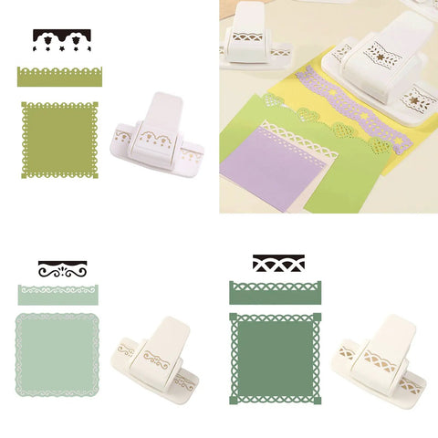 All In One Border Punch Embossing Tool For Scrapbooking And Card Making, Edges Punches And Paper Cutter In One Compact Machine