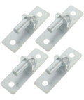 Heavy Duty Wall Mount Fence Hinges For Privacy Gates And Large Swinging Barn Doors Kickass Iron Security Hardware With 12 7 Millimeter Mounting Holes built tough, silver iron hinges in a pack of four.