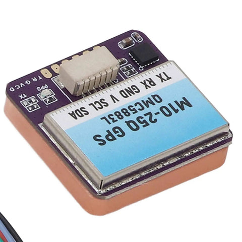Close-up of Dual Output Satellite Positioning Navigation System Controller for Drones, compact size with 1.0 6P socket visible