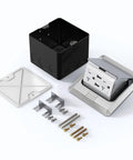 Pop Up Floor Outlet Box With USB Charging, 4.8A Quick Charge, Waterproof Stainless Steel Receptacle, parts and accessories