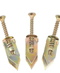 Self-Tapping Drywall Anchor Kit With Expansion Screws For Gypsum Board Walls No Pre-Drill Install Heavy Duty Wall Fixer Rust-Resistant Yellow zinc steel anchors for drywall