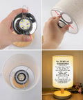 Fabric Night Light Gift For Grandma From Grandkids From Granddaughter And Grandson, heartfelt Nana Mimi birthday gift assembly
