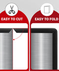 Self Adhesive EPDM Rubber Edge Trim U Channel Edge Protector For Sharp Sheet Metal Edges And Car Doors Black 10 Ft shown easy to cut and fold.