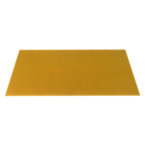 Beekeeping Essentials Waxed Foundation Sheets 8.5 Inch Deep, single beeswax coated plastic sheet for beehive frames