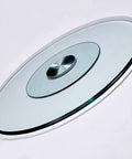 Tempered Glass Rotating Tray Round Lazy Susan For Dining Table 39 Inch Turntable Serving Plate Durable Glass Surface