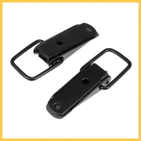 Universal Car Bumper Security Hook Lock Clips Quick Release Fasteners For Trunk Bumpers And Fenders Black 80x28mm 2pcs