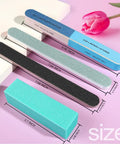 All In One Nail Files And Buffers Kit 20Pcs With 7 Way File 100 180 Grit Blocks Cushioned Buffer Boards size details