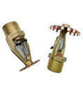 Heavy Duty Copper Fire Sprinkler Head K363 Upright Pendent Link With Solid Fusible Alloy For Esfr Rig 74 Degree Trip view of two sprinkler heads