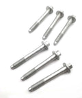 Six Pack Wheel Hub Bearing Mounting Bolts Set For Jeep Grand Cherokee 2000 To 2010 And Compatible With Chrysler Cirrus Sebring Dodge Nitro Stratus Commander Liberty Models Silver Tone Metal 41027, showing six silver bolts on a white background