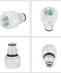 P40 Hydraulic Directional Control Valve Accessory Closed Center Plug Power Beyond Plug Adapter in steel, multiple views