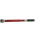 Half Inch Drive Torque Wrench 30 To 150 Ft Lb Reversible Click Steel Ratchet For Tightening And Verifying Fasteners